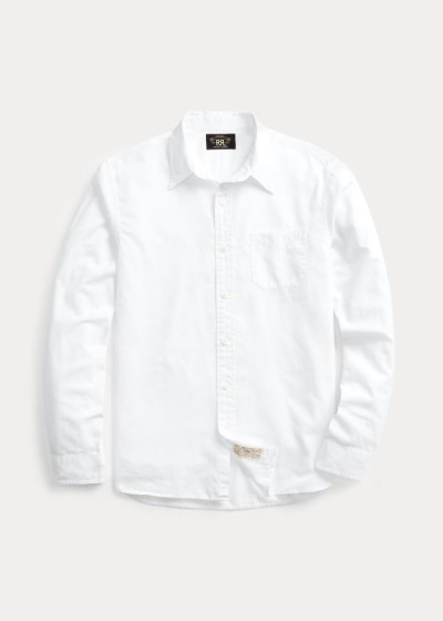 Camisas De Trabajo Ralph Lauren Hombre Blancos - Twill - NAIZO1532